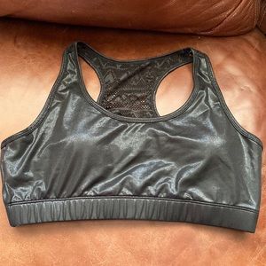 Black metallic bomber Zyia bra. The cutest look. Only tried on! Xl